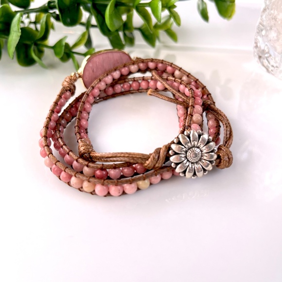 Bohemian Stone Bead Wrap Bracelet NWT - Picture 7 of 7